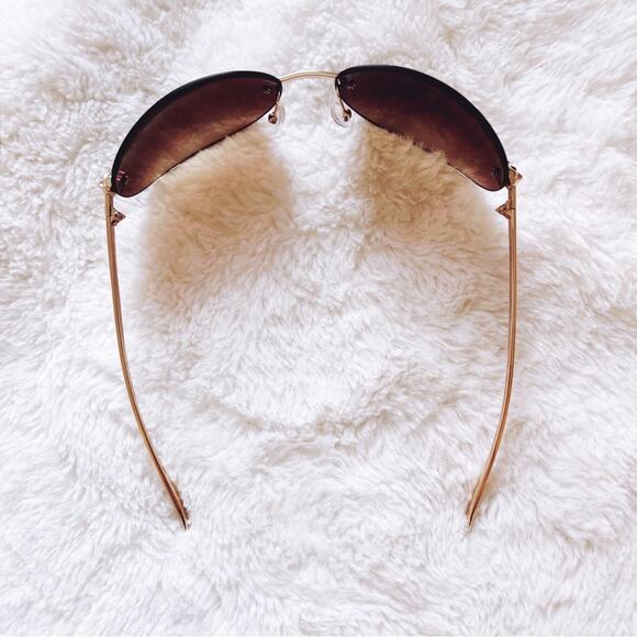 Ophelia Brown & Clear Floral Chic Sunglasses - Picture 7 of 10